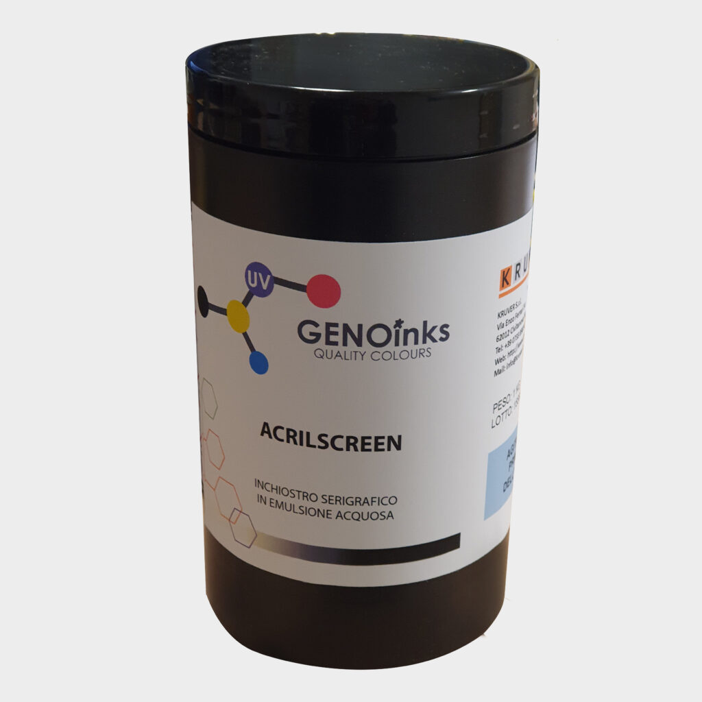 INCHIOSTRO SERIGRAFICO AD ACQUA ACRILSCREEN CF. 1 KG